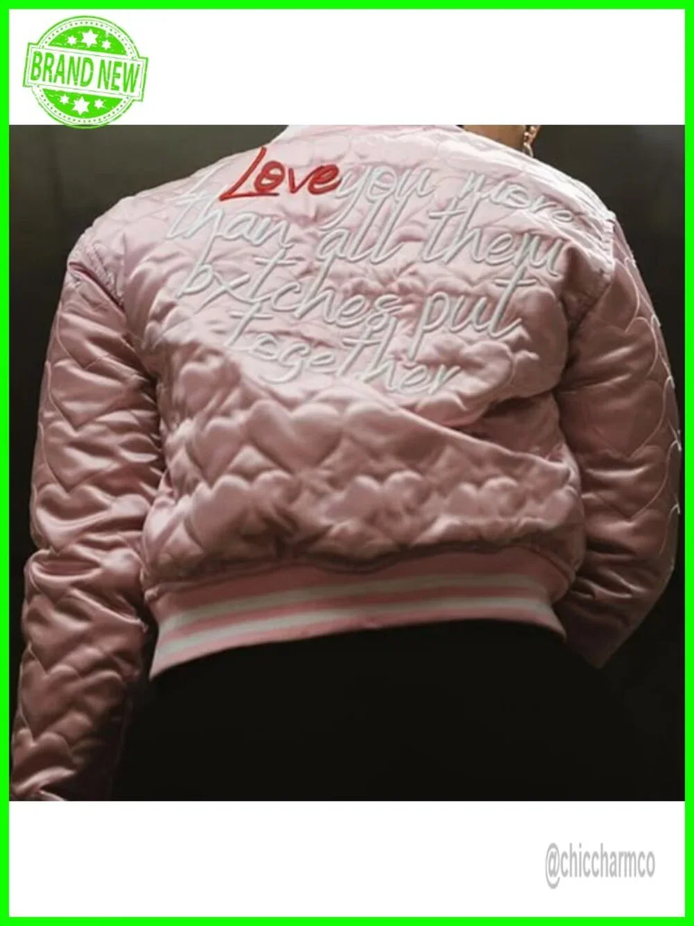 Quilted Cropped Bomber Jacket Women's Varsity Baseball Crop Top Coat